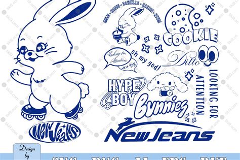 new jeans bunny svg